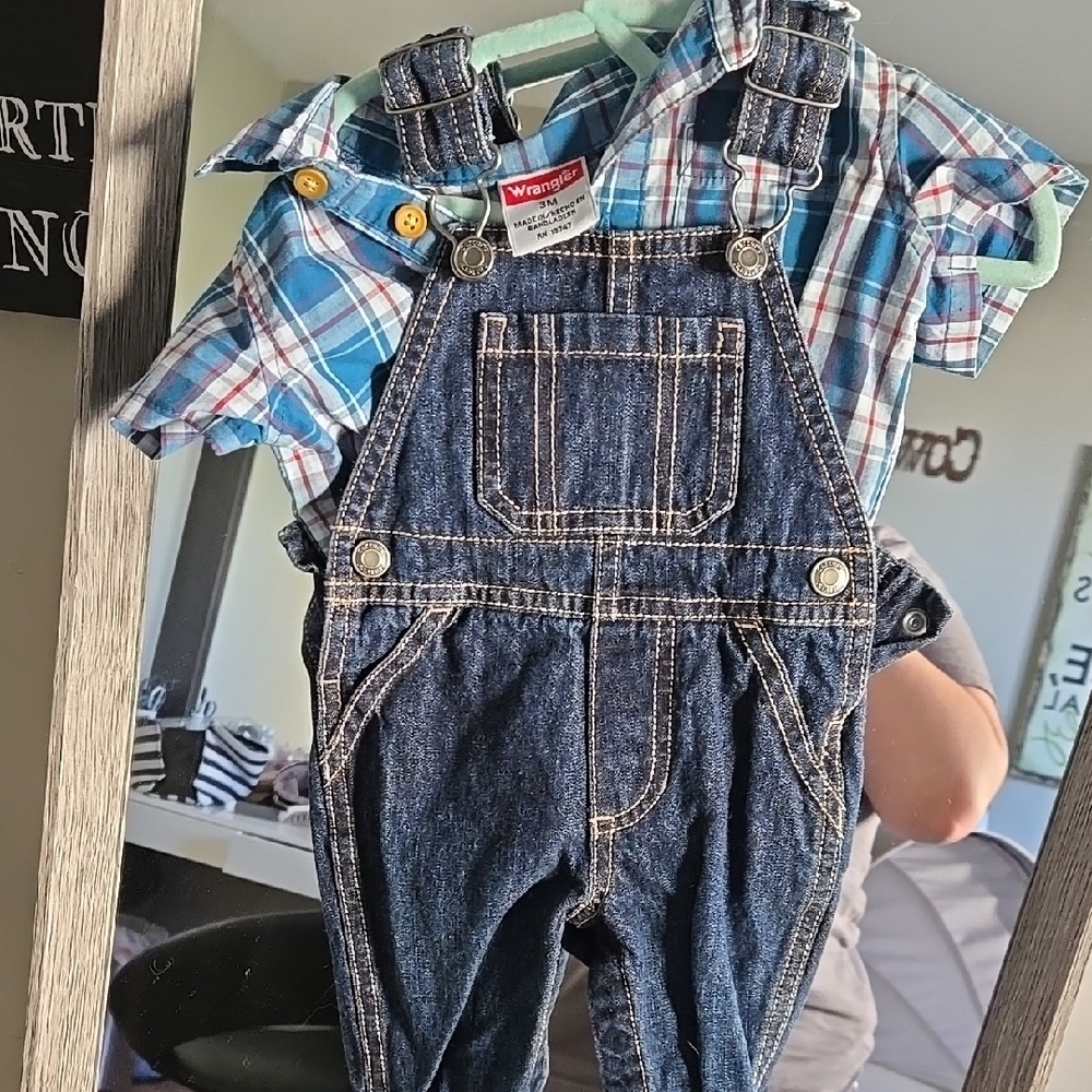Wrangler Kids Denim Overalls - Blue